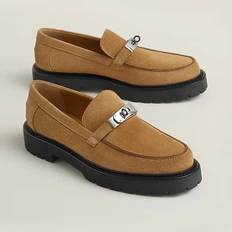 HERMES Icone Loafers