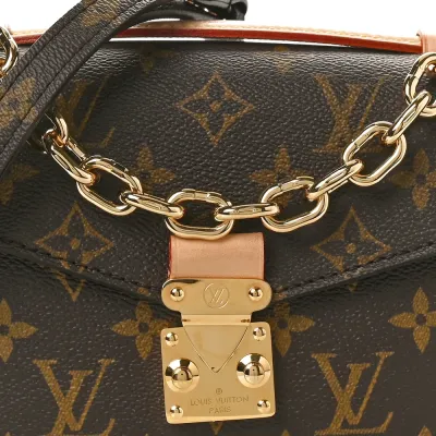Louis Vuitton Pochette Metis East West PM Monogram Canvas Gold Hardware
