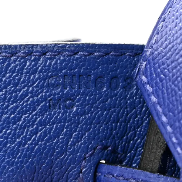 Hermès Birkin 30 Bleu Electrique Epsom Leather Palladium Hardware - Image 8