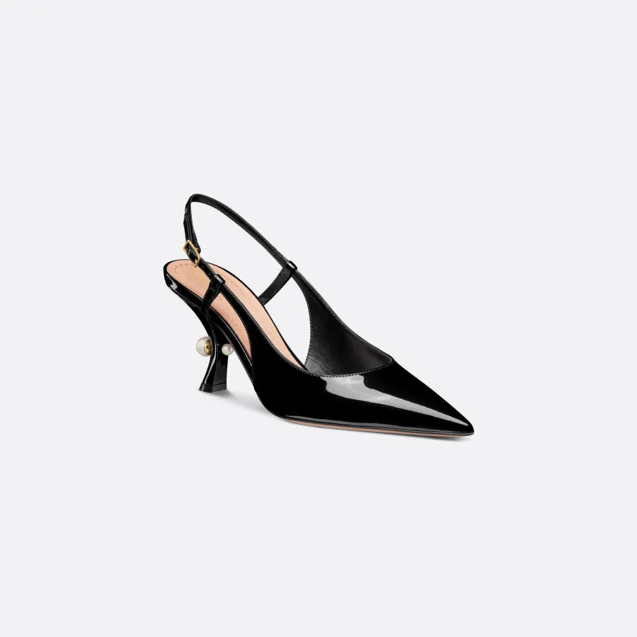 Dior black stiletto heels pointy high heels shoes