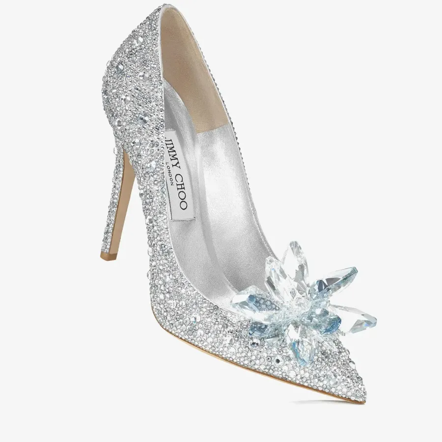 JIMMY CHOO Crystal pointed heels