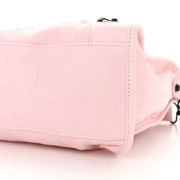 Balenciaga Medium Le City Light Pink Arena Storico Leather Incognito Hardware - Image 4