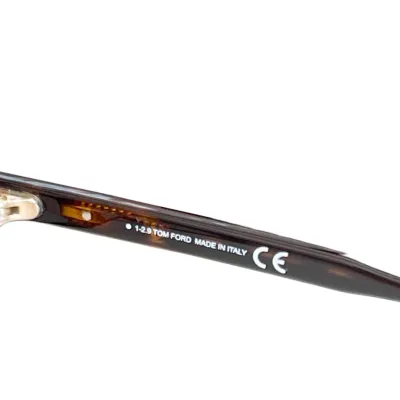 Tom Ford square frame glasses leopard/black transparent lens color Size 55口16-145