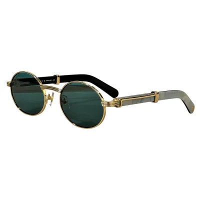 Cartier Oval glasses black/grey silver/black gold/brown gold/blue/black camouflage/green color Size 55-22-145