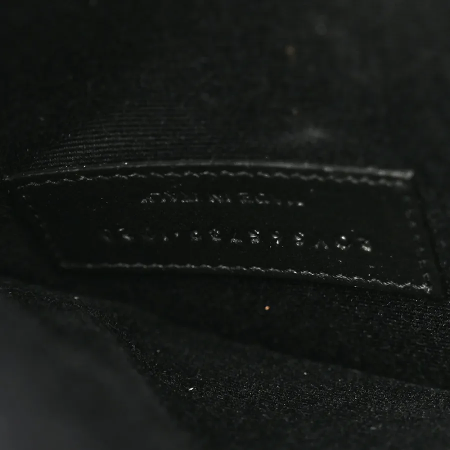 Saint Laurent Medium Uptown Clutch Black Embossed Monogram Calfskin & Crocodile Leather Gold Hardware