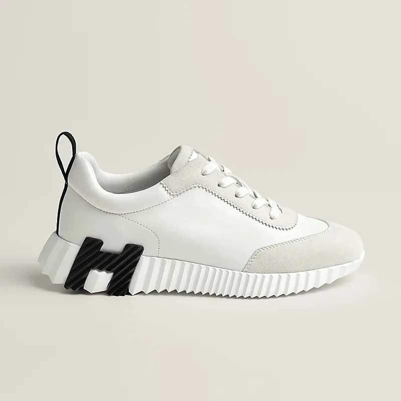 HERMES white Sneakers Bouncing Sports Shoes