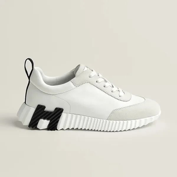 HERMES white Sneakers Bouncing Sports Shoes