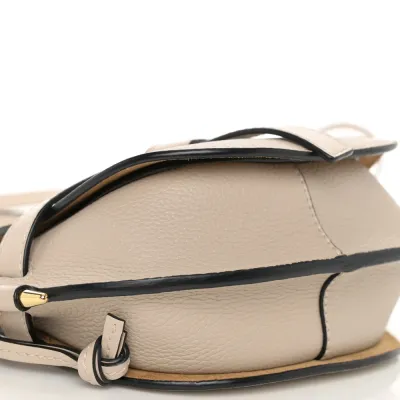 Loewe Gate Crossbody Bag Mini Light Oat Grained Calfskin Leather