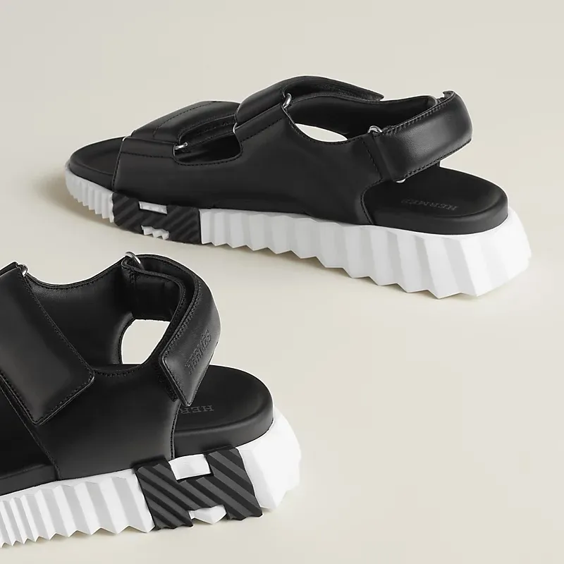 HERMES Junior Black Sandal