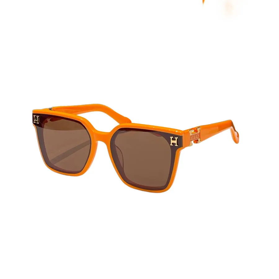 Hermès square frame glasses black/teal/grey/black brown/pink/leopard/orange color Size 51口21-140