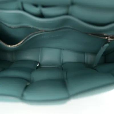 Bottega Veneta Maxi Intrecciato Padded Cassette Crossbody Bag Linoleum Nappa Leather Silver Hardware