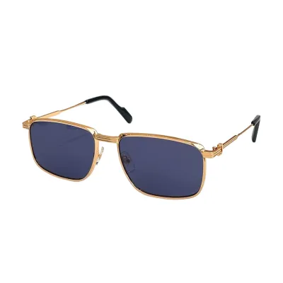 Cartier square frame glasses tawny/black/green/blue/grey/brown gold/indigo gold color Size 58口18-137