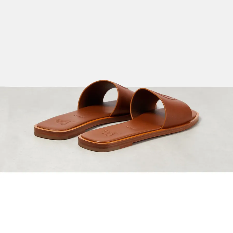 Christian Louboutin Brown flat slipper sandals