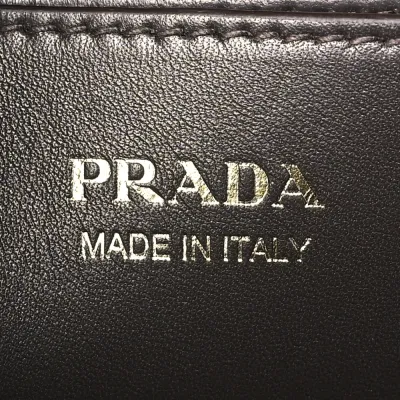 Prada Large Double Belt Tote Cacao Scamosciato Suede Leather