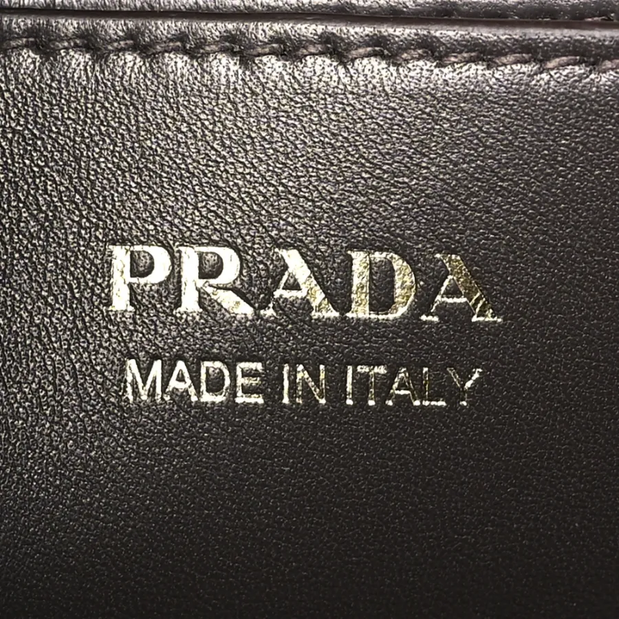 Prada Large Double Belt Tote Cacao Scamosciato Suede Leather