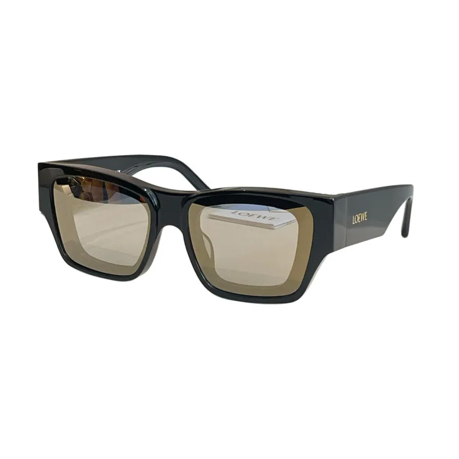 Loewe square frame glasses black/brown black/silver black/red black/blue black/leopard brown/leopard green/mint color Size 56口16-140