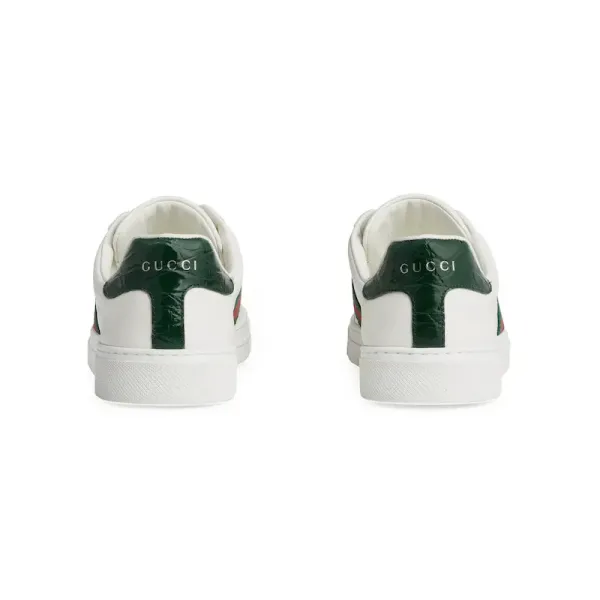 Gucci Ace series white sneakers woven fabric women's sports shoes - Image 3