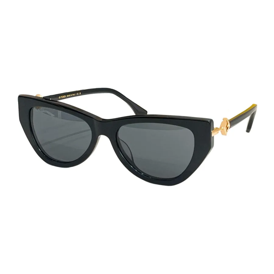 Fendi Cat Eye glasses black gold/black/red/ivory/leopard/brown white/brown leopard/black brown/brown red color Size 54口17-140
