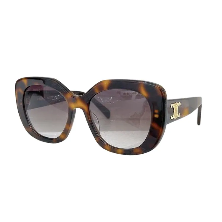 Celine Butterfly glasses black/ivory/scarlet rose/leopard color Size 55口19-135