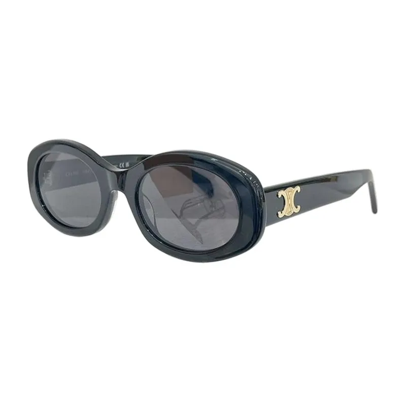 Celine Oval glasses brown/white/black/ivory/leopard color Size 52口22-145