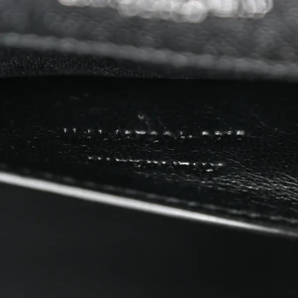 Saint Laurent Medium Satchel Black Triquilt Monogram Grain De Poudre Textured Mixed Matelasse Leather Silver Hardware - Image 9