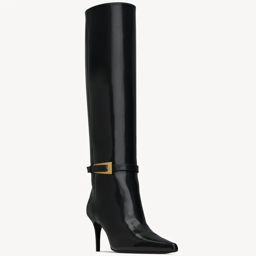 Yves Saint Laurent Mirror leather boots