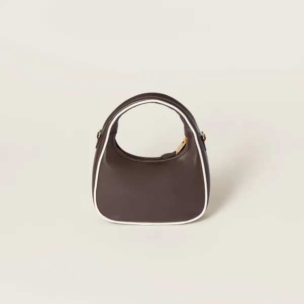 Miu Miu Wander Quilted Lambskin Leather handbag Brown Crossbody Bags - Image 2