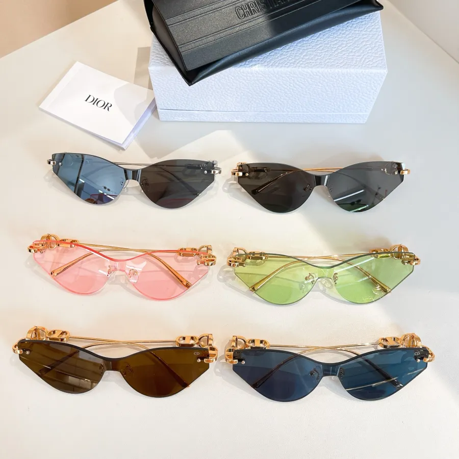 DIOR glasses black gold/pink gold/brown gold/blue gold/green gold/grey silver color Size 140口0-135