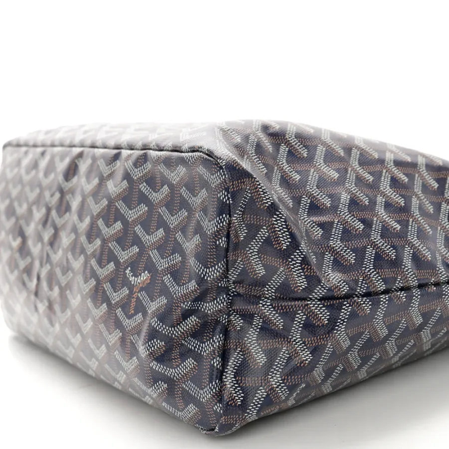 Goyard Boheme Hobo PM Navy Blue Goyardine Canvas