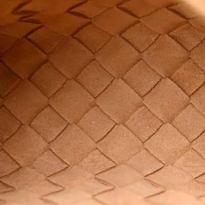Bottega Veneta Mini Intrecciato Loop Camera Bag Almond Nappa Leather