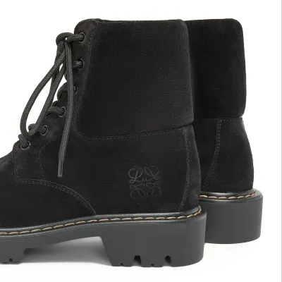 LOEWE Black Suede Sierra boots
