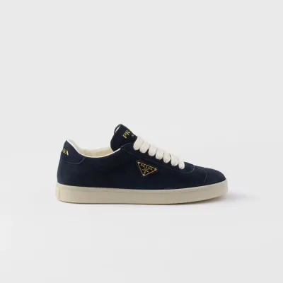 PRADA blue Suede running sneakers
