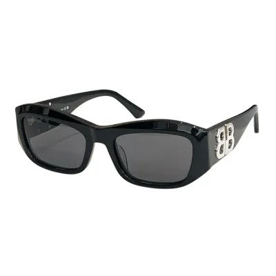 Balenciaga square frame glasses black/black silver/black gold/eggplant/blue/leopard color Size 61口15-145