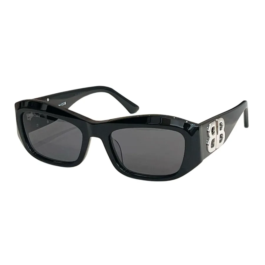 Balenciaga square frame glasses black/black silver/black gold/eggplant/blue/leopard color Size 61口15-145
