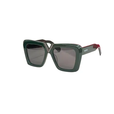 Valentino square frame glasses white/black/leopard/black white/green/red color Size 64口5-145