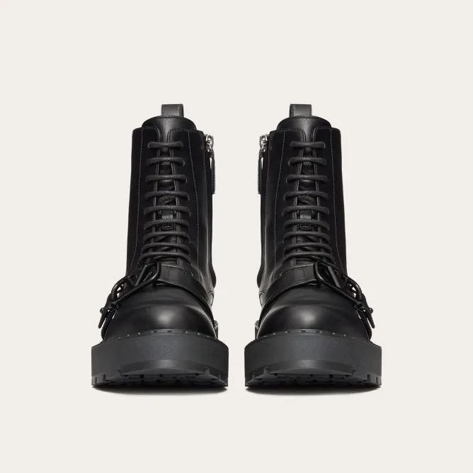 VALENTINO VLOGO SIGNATURE  Calf leather boots (4.5 cm high heel)