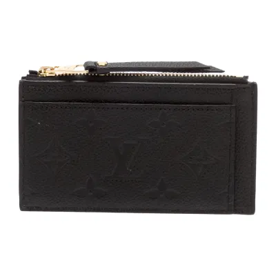 Louis Vuitton Small LV Monogram Pouch Black Empreinte Leather