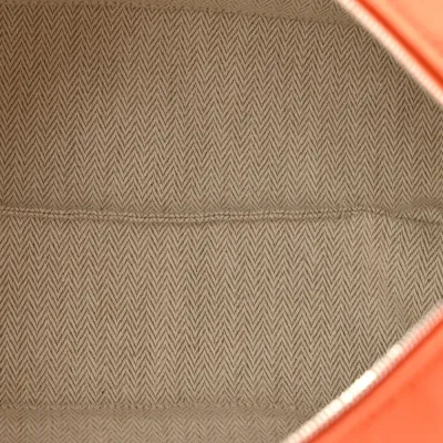 Hermès Bride-à-Brac Pouch Small Orange/Burgundy Canvas