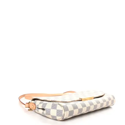 Louis Vuitton Favorite MM Damier Azur Canvas Gold Hardware