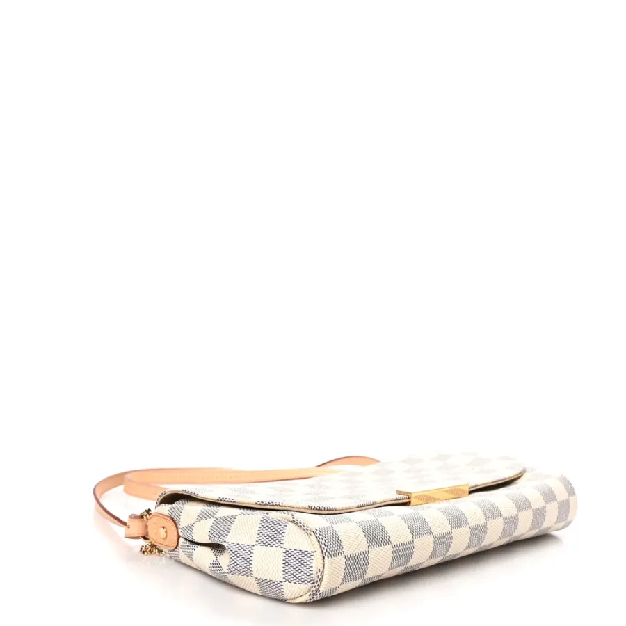 Louis Vuitton Favorite MM Damier Azur Canvas Gold Hardware