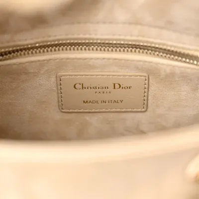 Dior Small My ABCDior Lady Dior Corda Cannage Lambskin Leather Gold Hardware