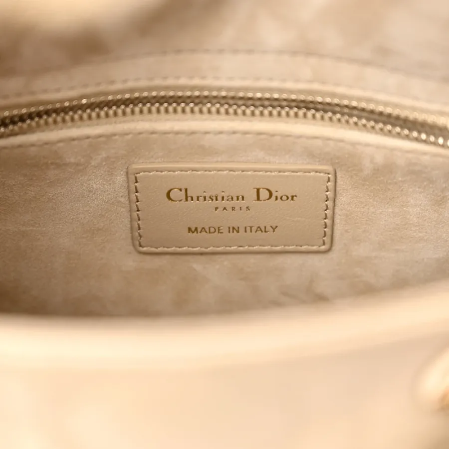 Dior Small My ABCDior Lady Dior Corda Cannage Lambskin Leather Gold Hardware