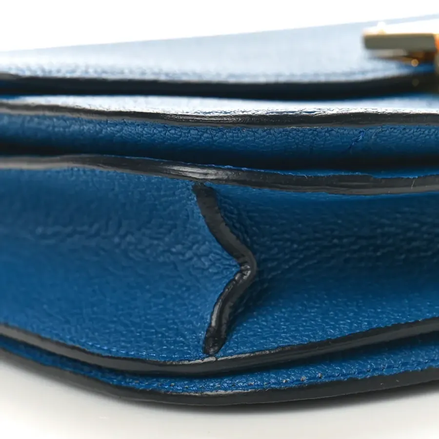 Celine Medium Classic Box Flap Bag Deepsea Goatskin Leather Gold Hardware