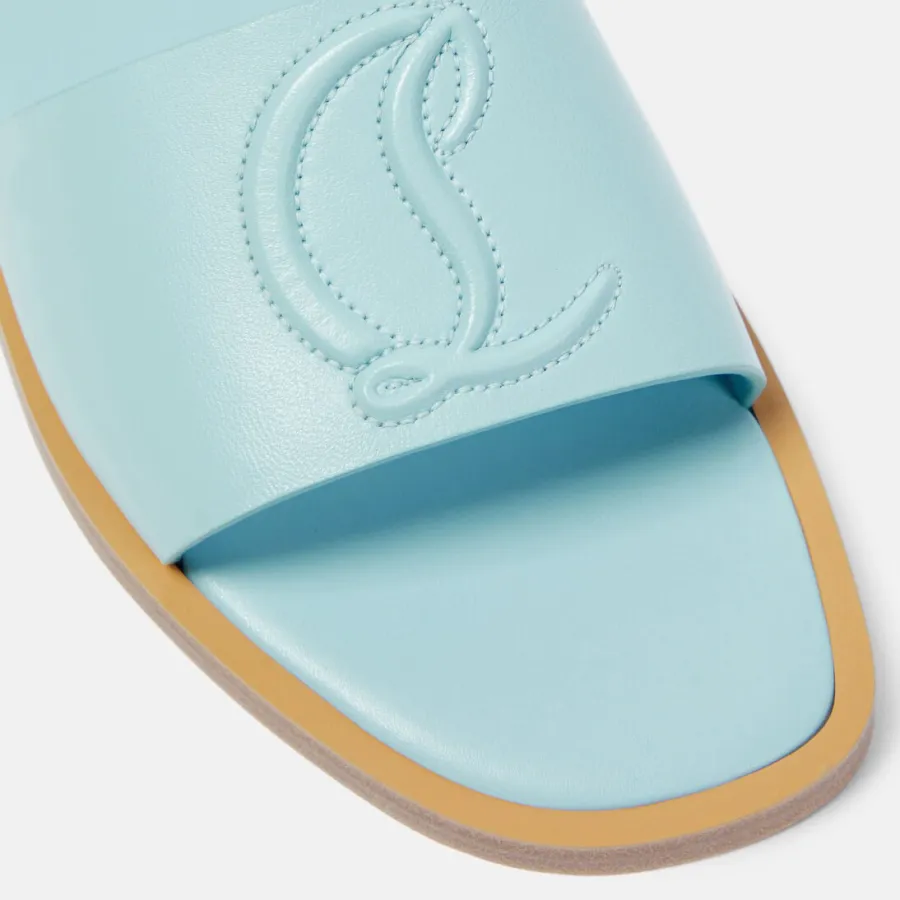 Christian Louboutin Blue flat slipper sandals