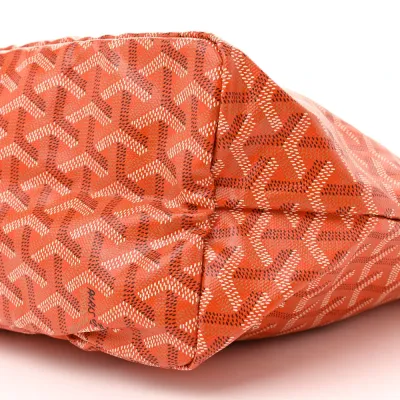 Goyard Saint Louis Tote PM Orange Goyardine Canvas