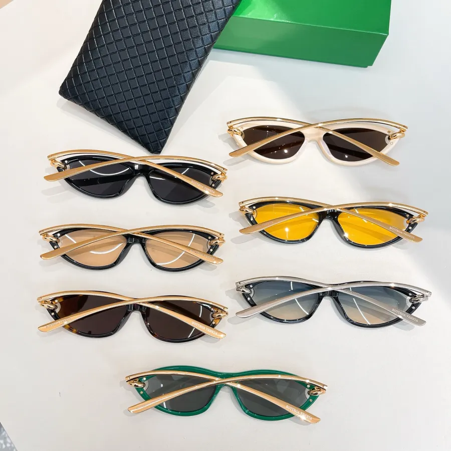 Bottega Veneta glasses black gold/beige/yellow/apricot/leopard/black silver/green color Size 49口21-145