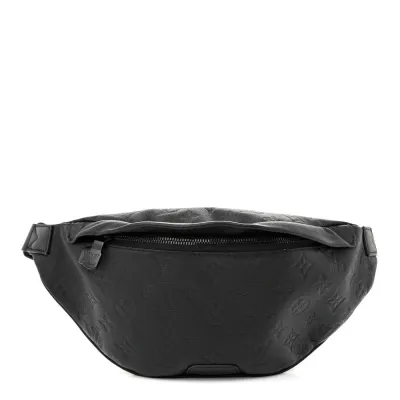 Louis Vuitton Shadow Discovery Bumbag MM Black Monogram Calfskin Leather Black Hardware