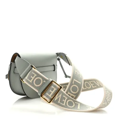 Loewe Gate Dual Bag Mini Ash Grey Jacquard Calfskin Leather