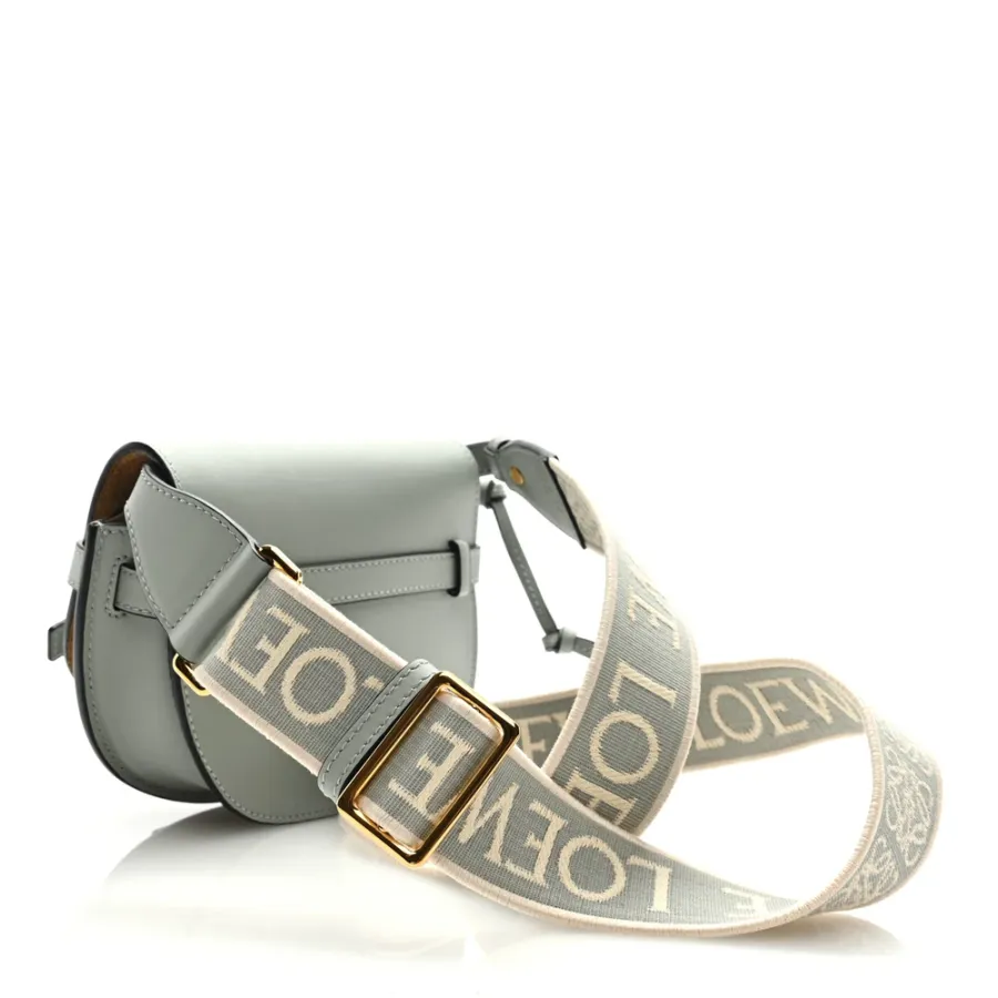 Loewe Gate Dual Bag Mini Ash Grey Jacquard Calfskin Leather