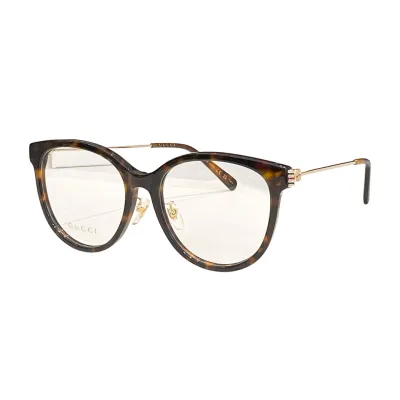 Gucci Boston frame glasses grey/black gold/black/leopard/yellow leopard color Size 56口18-145